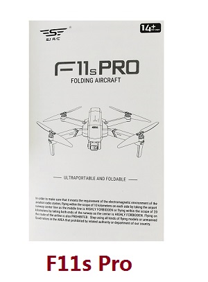 SJRC F11 series RC Drone spare parts English manual book (Only for F11s Pro)