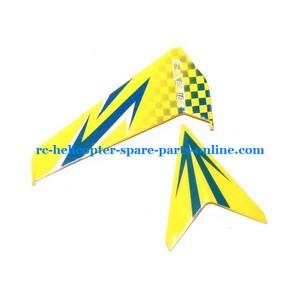 DFD F162 helicopter spare parts tail decorative set yellow color - Click Image to Close