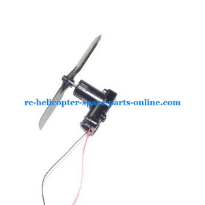 DFD F162 helicopter spare parts tail motor deck + tail motor + tail blade (set) - Click Image to Close