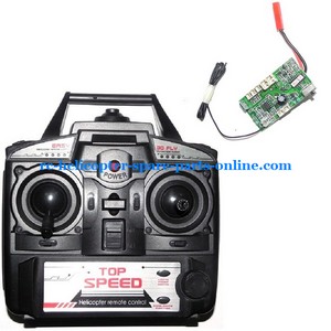 DFD F163 helicopter spare parts PCB board + transmitter DFD F163 helicopter spare parts PCB board + transmitter