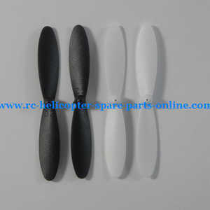 DFD F180 F180D F180C quadcopter spare parts main blades propellers (Black-White)