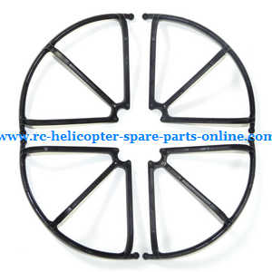 JJRC H8 H8C H8D quadcopter spare parts outer protection frame set (Black) - Click Image to Close