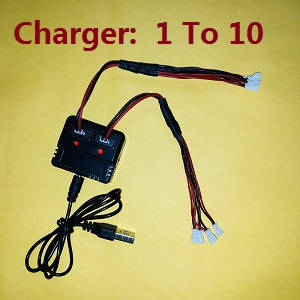 SYMA F3 helicopter spare parts 1 to 10 charger box set - Click Image to Close