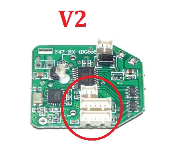 MJX F47 F647 RC helicopter spare parts PCB BOARD (V2) - Click Image to Close