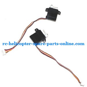 MJX F47 F647 RC helicopter spare parts SERVO set (Left + Right) 2pcs - Click Image to Close