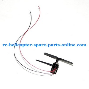 MJX F48 F648 RC helicopter spare parts tail blade + tail motor + tail motor deck (set) - Click Image to Close