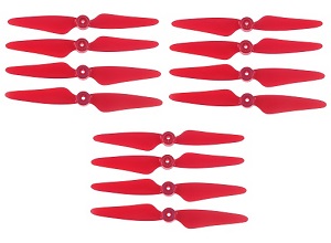 SJRC F7 F7S 4K Pro RC Drone spare parts main bldes Red 3sets - Click Image to Close