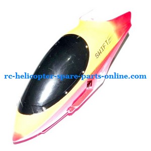FQ777-502 helicopter spare parts head cover (Yellow-Red) - Click Image to Close