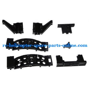FQ777-502 helicopter spare parts tail tube fixed and plastice frame set - Click Image to Close