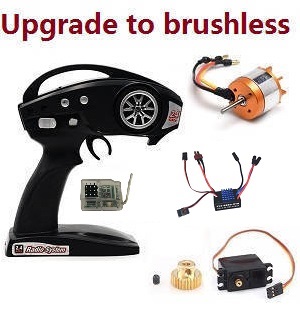 Feiyue FY01 FY02 FY03 FY03H FY04 FY05 RC truck car spare parts upgrade to brushless motor set with transmitter - Click Image to Close