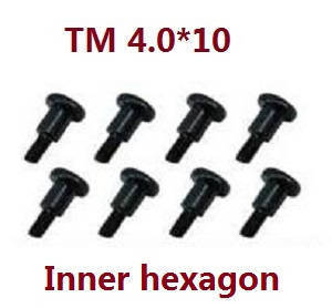 Feiyue FY06 FY07 RC truck car spare parts inner hexagon screws TM 4.0*10 8pcs