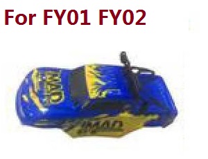Feiyue FY01 FY02 FY03 FY03H FY04 FY05 RC truck car spare parts upper cover car shell for FY01 FY02 (Blue) - Click Image to Close