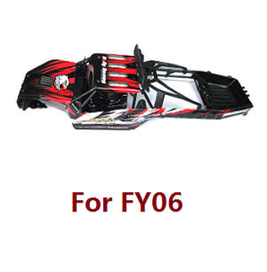 Feiyue FY06 FY07 RC truck car spare parts upper cover car shell frame assembly for FY06 Red - Click Image to Close