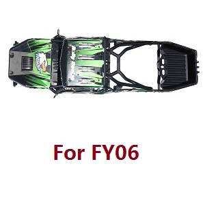 Feiyue FY06 FY07 RC truck car spare parts upper cover car shell frame assembly for FY06 Green - Click Image to Close