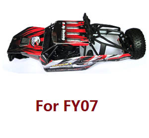 Feiyue FY06 FY07 RC truck car spare parts upper cover car shell frame assembly for FY07 Red