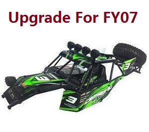Feiyue FY06 FY07 RC truck car spare parts upper cover car shell frame assembly Upgrade for FY07 Green - Click Image to Close