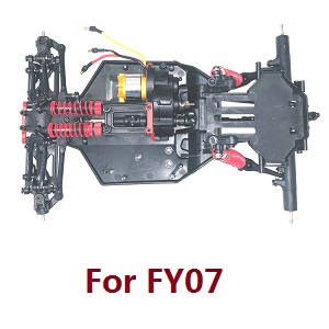 Feiyue FY06 FY07 RC truck car spare parts main body drive module assembly with brushless motor (Front + Middle + Rear) For FY07