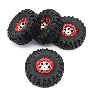Feiyue FY06 FY07 RC truck car spare parts tire 4pcs (Red)