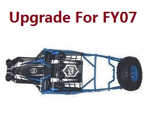 Feiyue FY06 FY07 RC truck car spare parts upper cover car shell frame assembly Upgrade for FY07 Blue - Click Image to Close