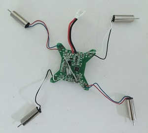 Fayee fy530 quadcopter spare parts PCB board wit motors (Assembled) - Click Image to Close