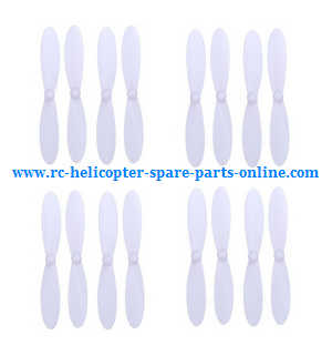 Hubsan H107C+ H107D+ RC Quadcopter spare parts main blades (White 4sets) - Click Image to Close