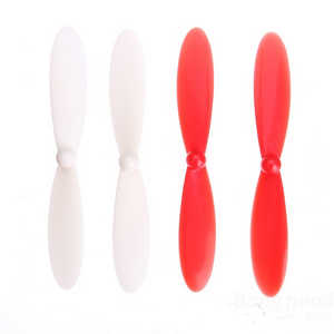 H107C H107D Hubsan X4 RC Quadcopter spare parts main blades (Red-White) - Click Image to Close