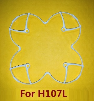 H107L Hubsan X4 RC Quadcopter spare parts protection frame set White - Click Image to Close