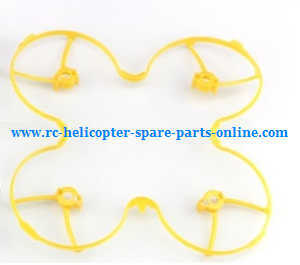 H107P Hubsan X4 Plus RC Quadcopter spare parts protection frame set (Yellow) - Click Image to Close