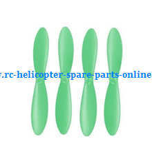 H107P Hubsan X4 Plus RC Quadcopter spare parts main blades (Green) - Click Image to Close