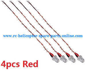 H107P Hubsan X4 Plus RC Quadcopter spare parts LED lamp (4pcs Red) H107P Hubsan X4 Plus RC Quadcopter spare parts LED lamp (4pcs Red)
