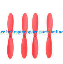 H107P Hubsan X4 Plus RC Quadcopter spare parts main blades (Red) - Click Image to Close