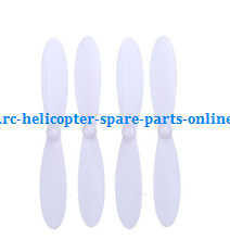 H107P Hubsan X4 Plus RC Quadcopter spare parts main blades (White) - Click Image to Close