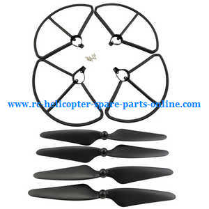 Hubsan H109 RC Quadcopter spare parts main blades + protection frame - Click Image to Close