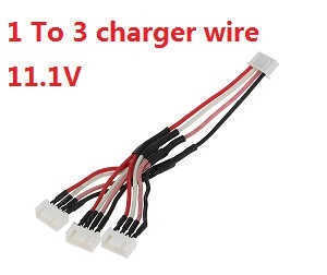 Hubsan H109S X4 Pro RC Quadcopter spare parts 1 to 3 charger wire 11.1V - Click Image to Close