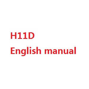 JJRC H11 H11C H11D H11WH RC quadcopter spare parts English manual book (H11D)
