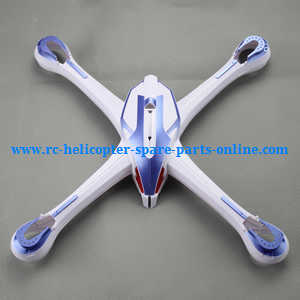 JJRC Yizhan X6 H16 H16C quadcopter spare parts upper cover (Blue-White) - Click Image to Close