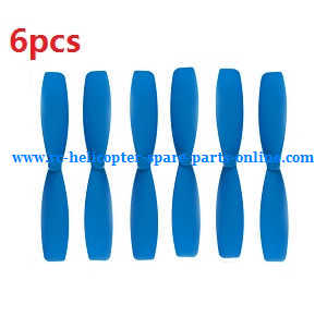 JJRC H21 quadcopter spare parts main blades 6pcs (Blue)
