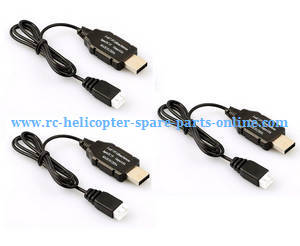 Hubsan H216A RC Quadcopter spare parts USB charger cable 7.4V 3pcs