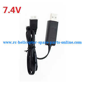 Hubsan H301S SPY HAWK RC Airplane spare parts USB charger wire 7.4V - Click Image to Close