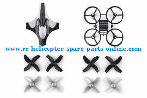JJRC H36 E010 quadcopter spare parts 2sets main blades + upper cover + main frame - Click Image to Close