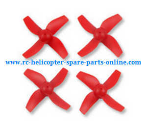 JJRC H36 E010 quadcopter spare parts main blades (Red) - Click Image to Close