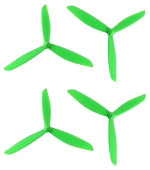 Hubsan H501C RC Quadcopter spare parts upgrade 3-leaf main blades (Green)