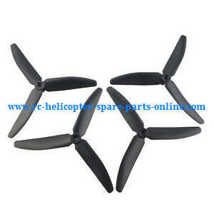 Hubsan H502T H502C RC Quadcopter spare parts upgrade 3-leaf main blades (Black) - Click Image to Close