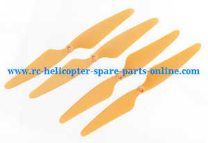 Hubsan H507A H507D H507A+ RC Quadcopter spare parts main blades (Orange) - Click Image to Close