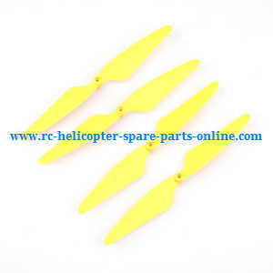 Hubsan H507A H507D H507A+ RC Quadcopter spare parts main blades (Yellow) - Click Image to Close