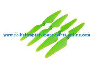Hubsan H507A H507D H507A+ RC Quadcopter spare parts main blades (Green) - Click Image to Close