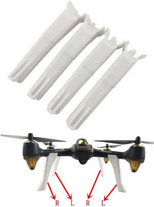 Hubsan H507A H507D H507A+ RC Quadcopter spare parts upgrade landing skids (White)