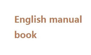 JJRC H67 RC quadcopter drone spare parts English manual book