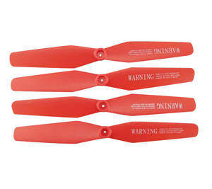JJRC H68 H68G RC quadcopter drone spare parts main baldes (Red) - Click Image to Close