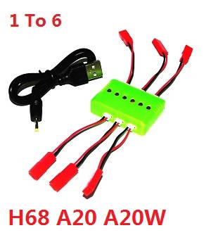 JJRC A20 A20W A20G RC quadcopter drone spare parts 1 to 6 charger box set (H68 A20 A20W) - Click Image to Close